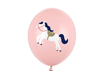 Ballonger Häst Pastell Rosa 6-pack