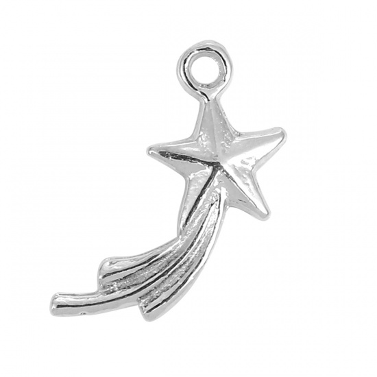 Charm - shooting star silver