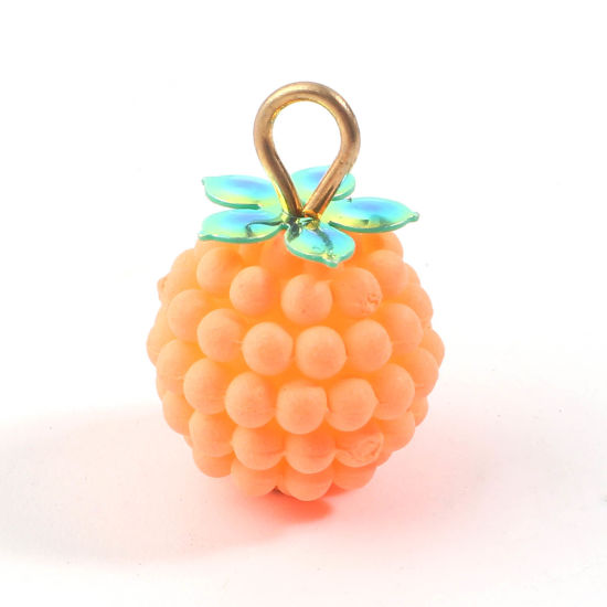 Pendant / Charm,  3D   Raspberry neon