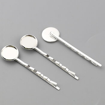 cabochon Bobby pin 10mm