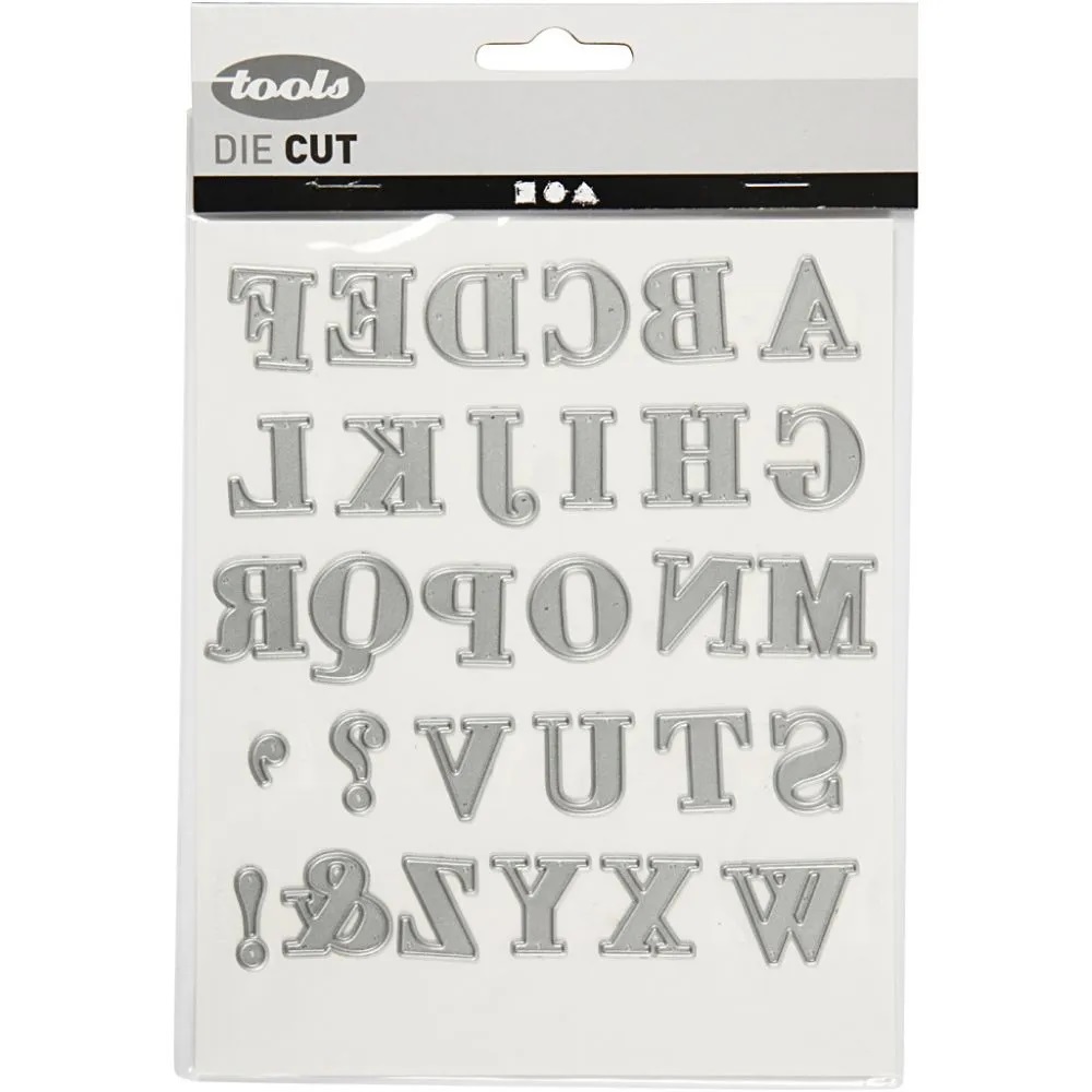 Tools Die Cut - Skärschablon - Alfabet - 2