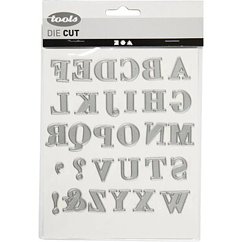 Tools Die Cut - Skärschablon - Alfabet
