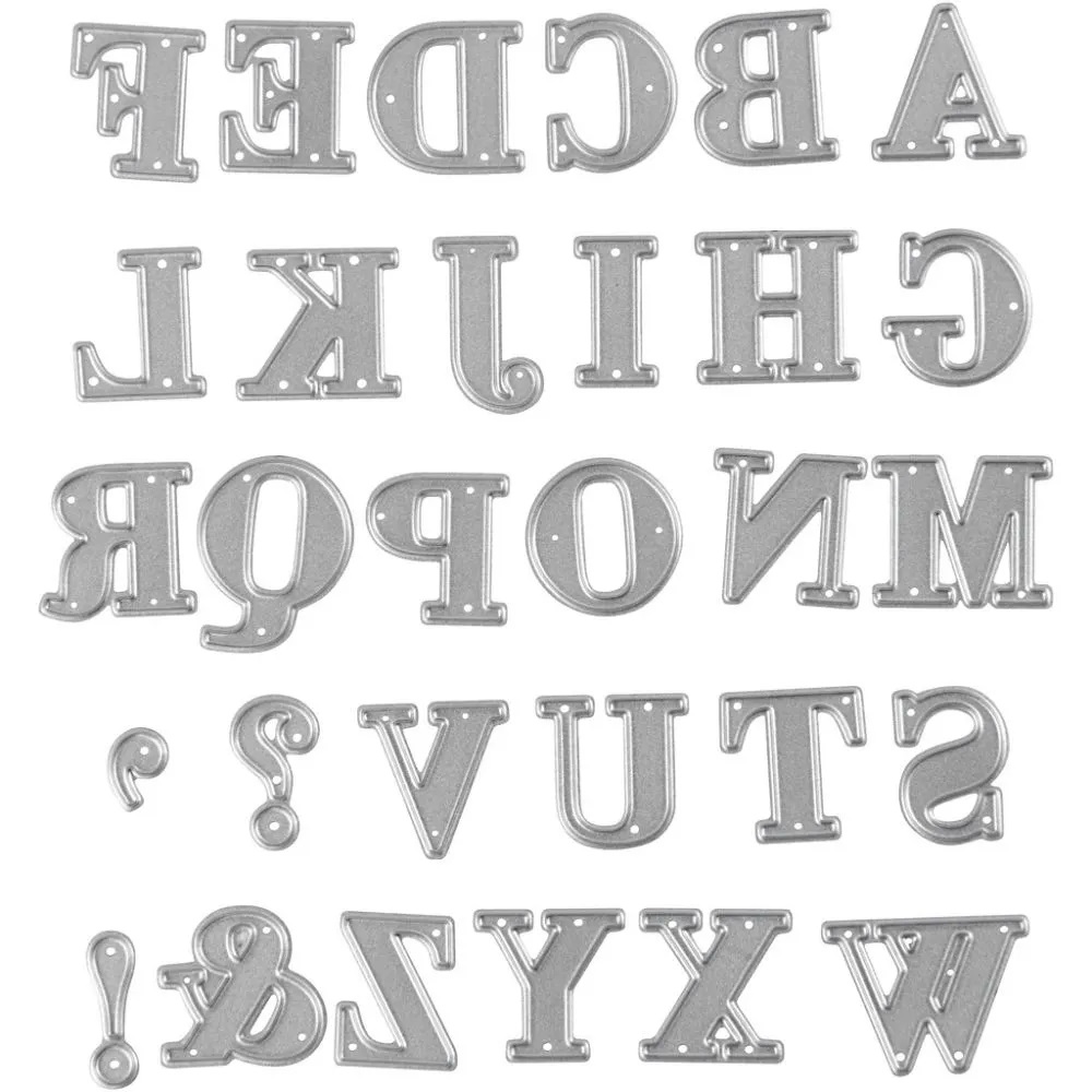 Tools Die Cut - Skärschablon - Alfabet