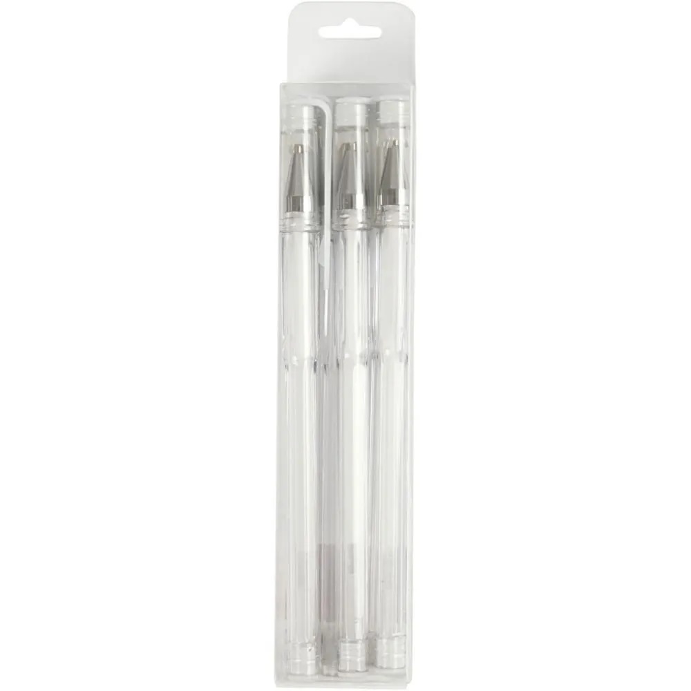 Gel kulspetspennor - Vit - 6 pack