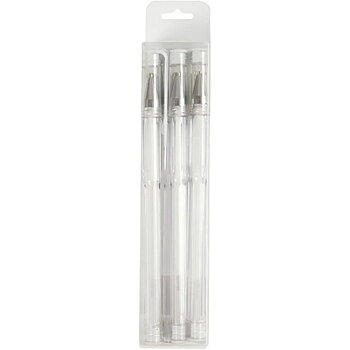 Gel kulspetspennor - Vit - 6 pack