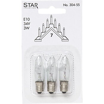 Reservlamp 3-pack 7-armad