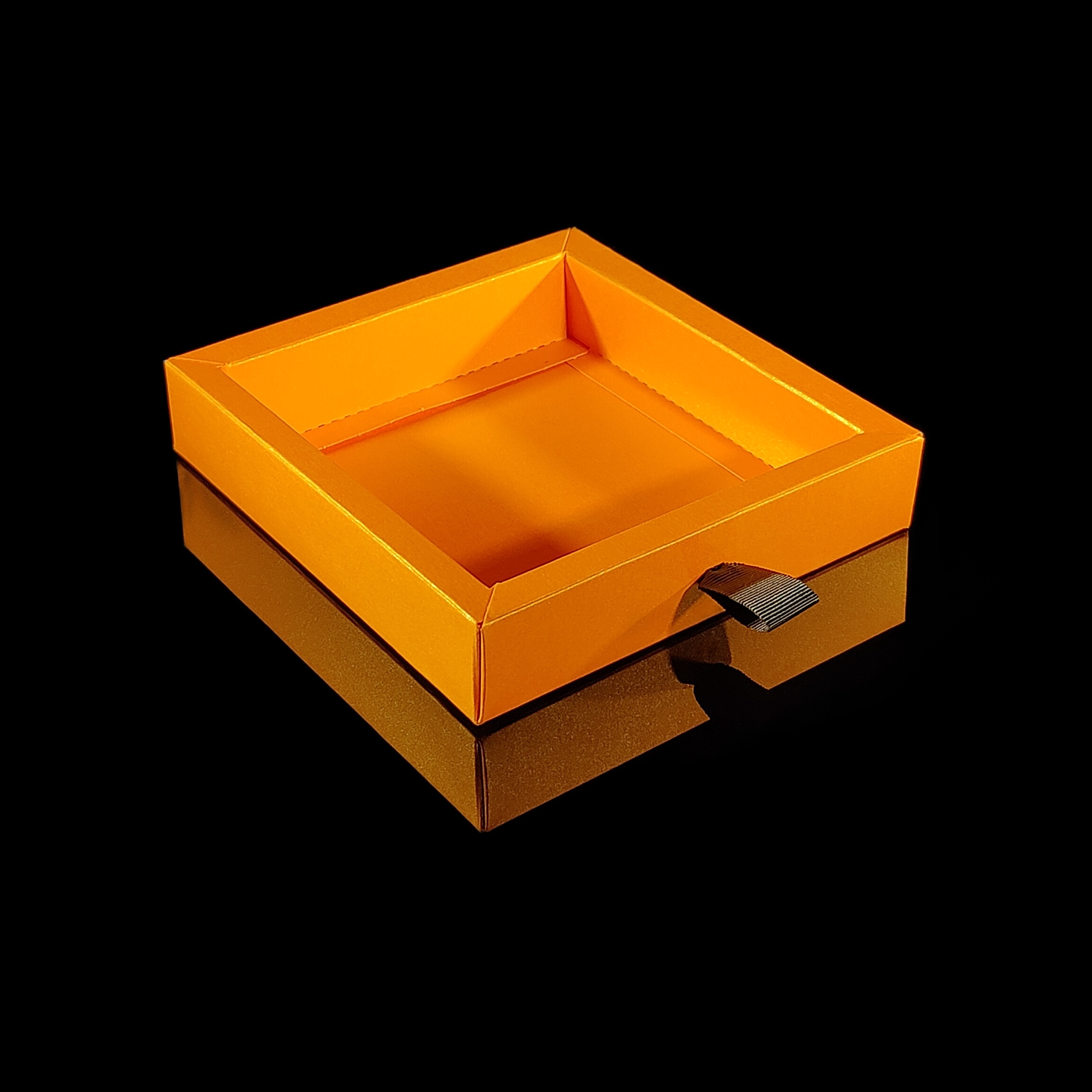 9-bitars utdragbar låda, orange pärlemor