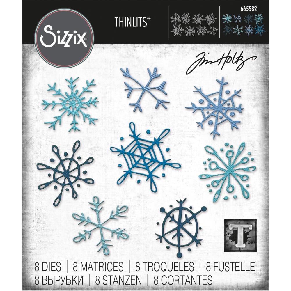 Sizzix - Dies Thinlits - Scribbly Snowflakes