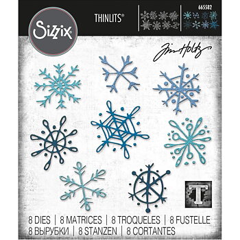 Sizzix - Dies Thinlits - Scribbly Snowflakes