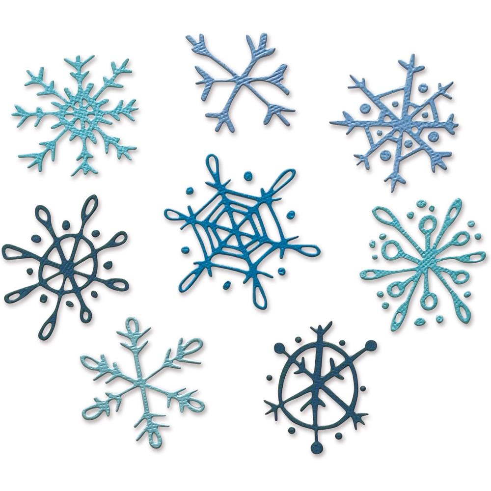 Sizzix - Dies Thinlits - Scribbly Snowflakes - 2