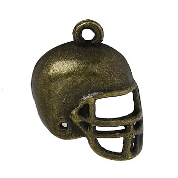 Charm  Helmet Hockey football, bronze
