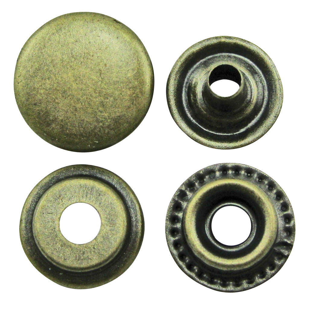 Tryckknapp 15 mm - 10-pack - 6
