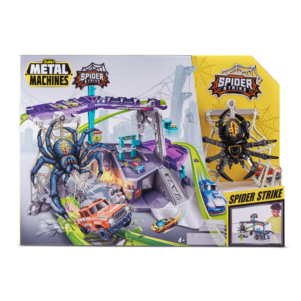 Zuru Metal Machines Spider Strike Garage Playset
