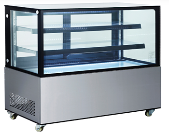 Refrigerated display cabinets with 2 shelves, 510 L