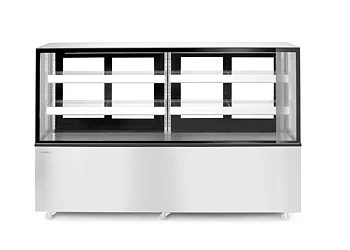 Refrigerated display cabinets with 2 shelves, 610 L