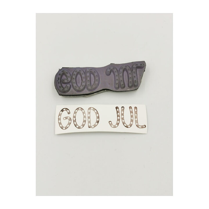 Hänglar & Stänglar Cling Stamps Second Hand - God Jul