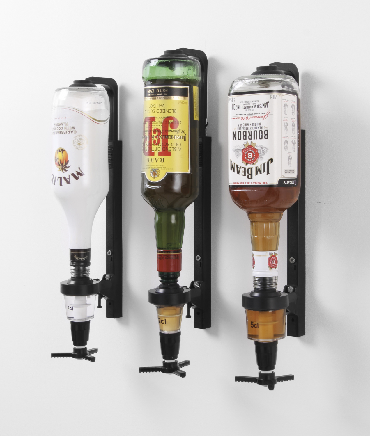 Non-drip holder for bottles wall mounted - 2