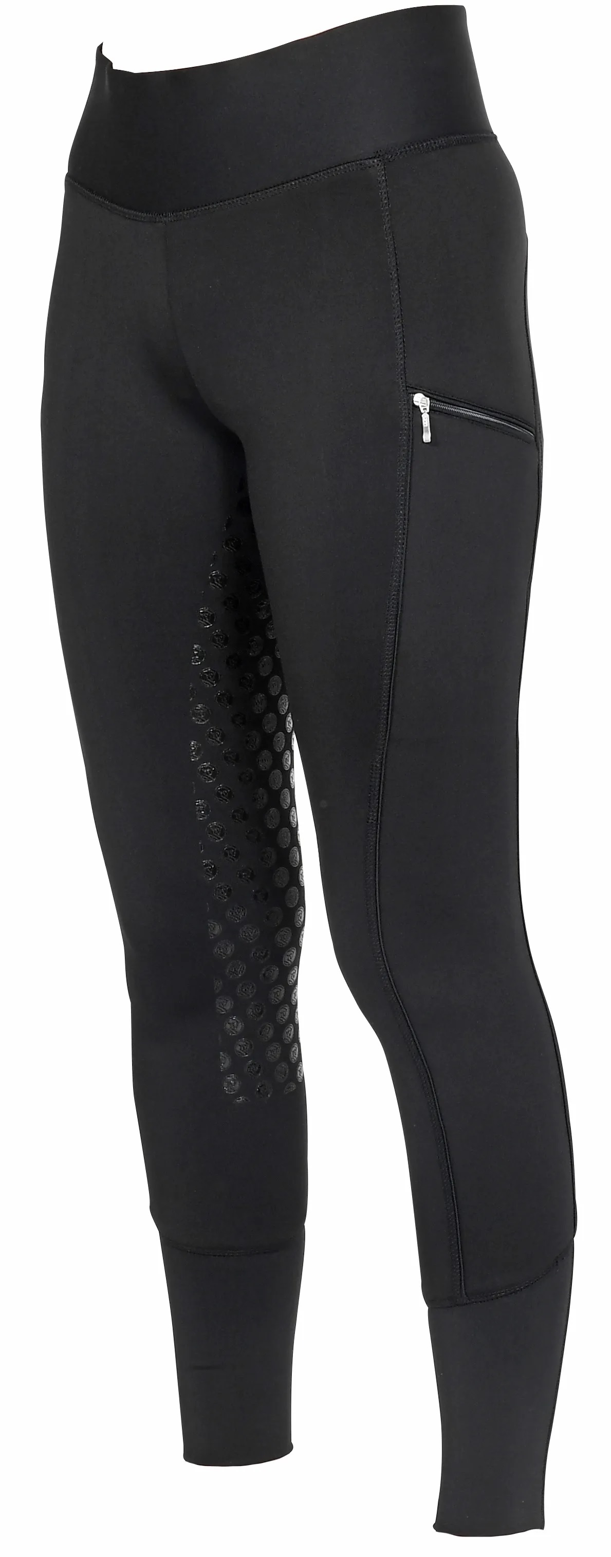 Ridetights Dame Fullseat Silikon Sort - 2