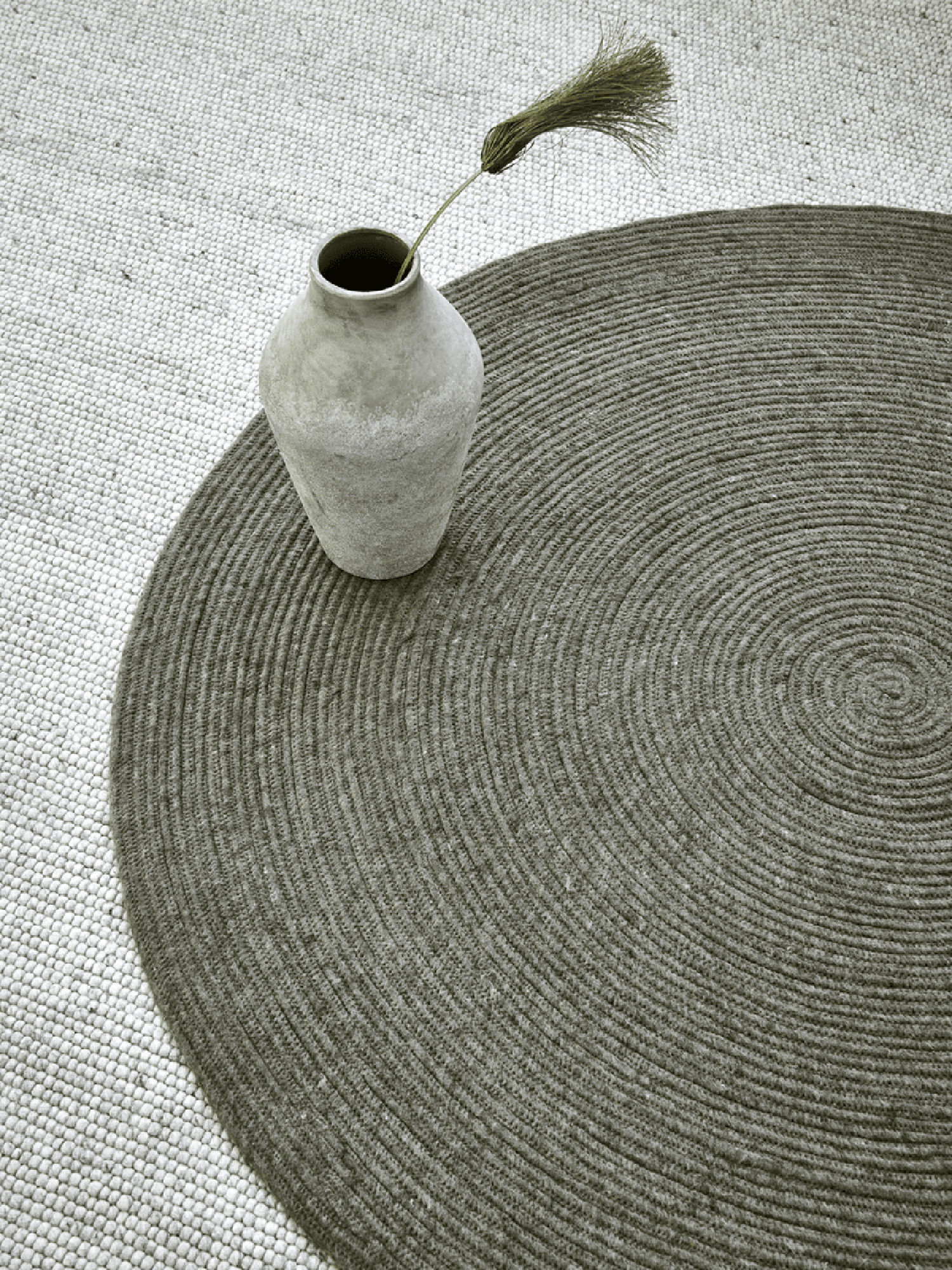 Merino  Mörkgrön Rund 160cm - 2