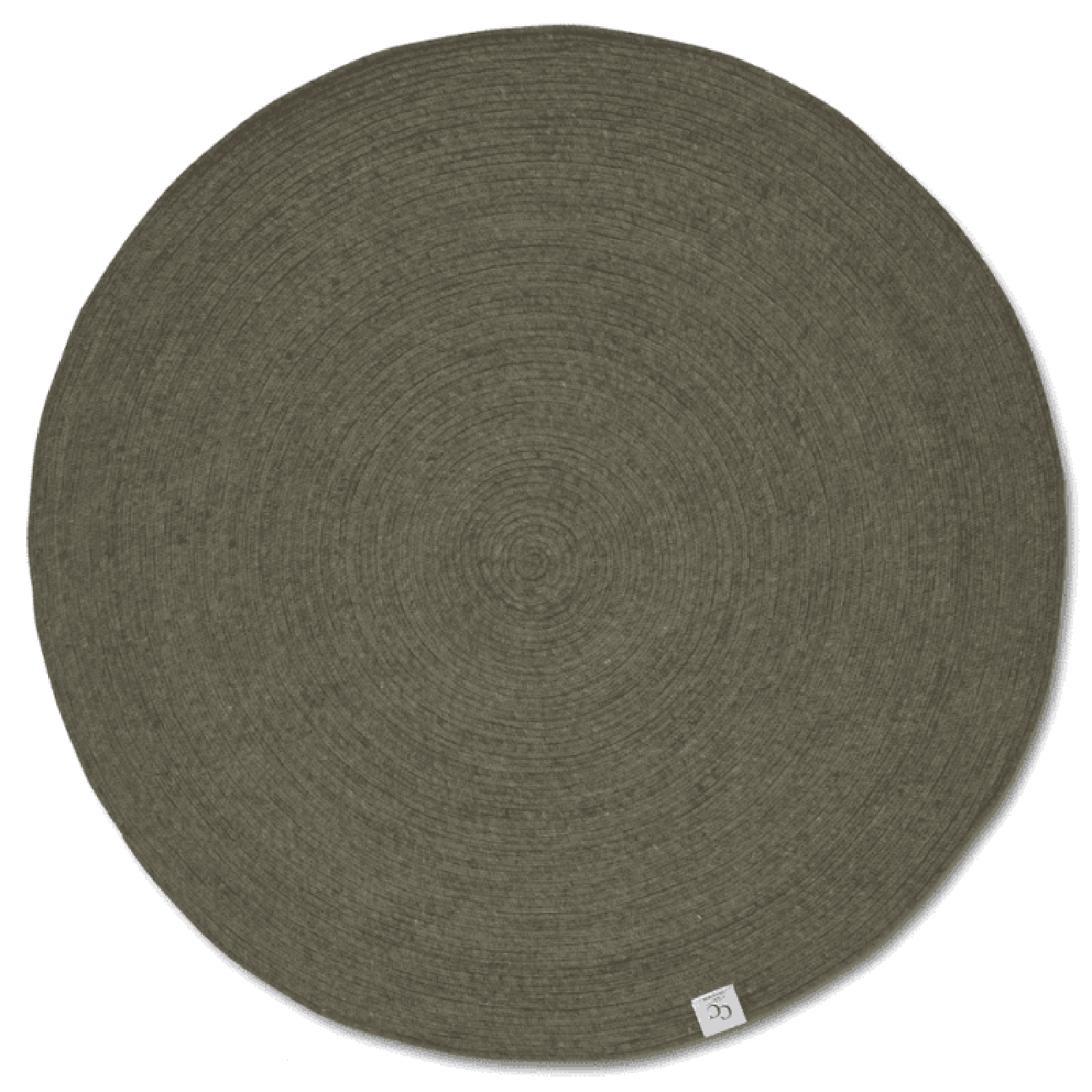 Merino  Mörkgrön Rund 160cm