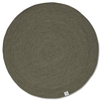 Merino  Mörkgrön Rund 200cm