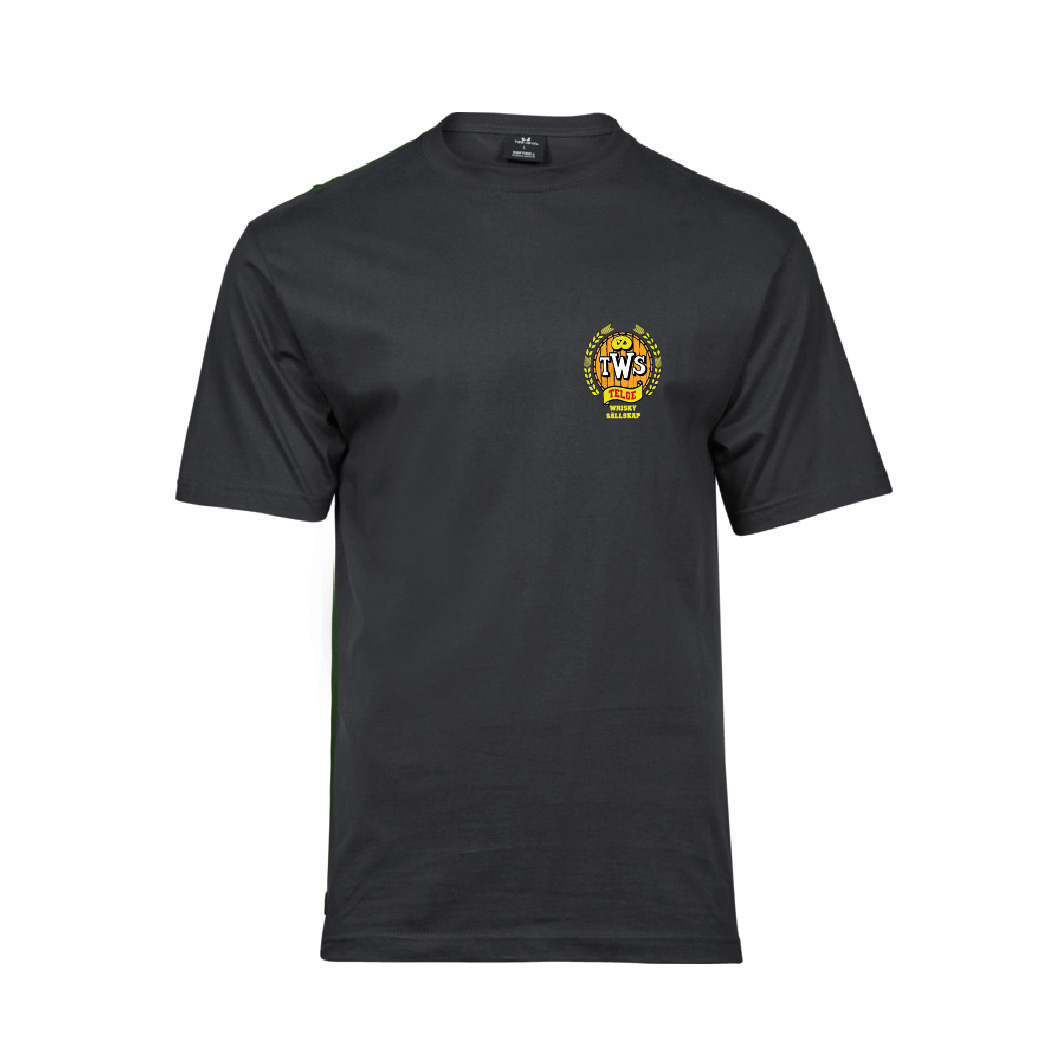 TWS T-shirt med brodyr, Mörkgrå