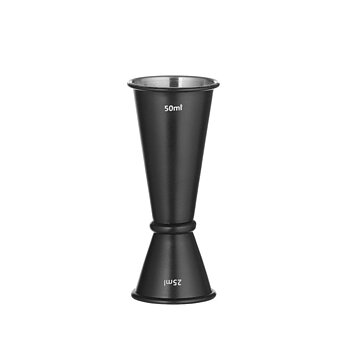 Mätmått jigger Svart 25/50ml