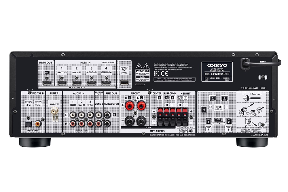 Onkyo TX-SR494DAB - 3