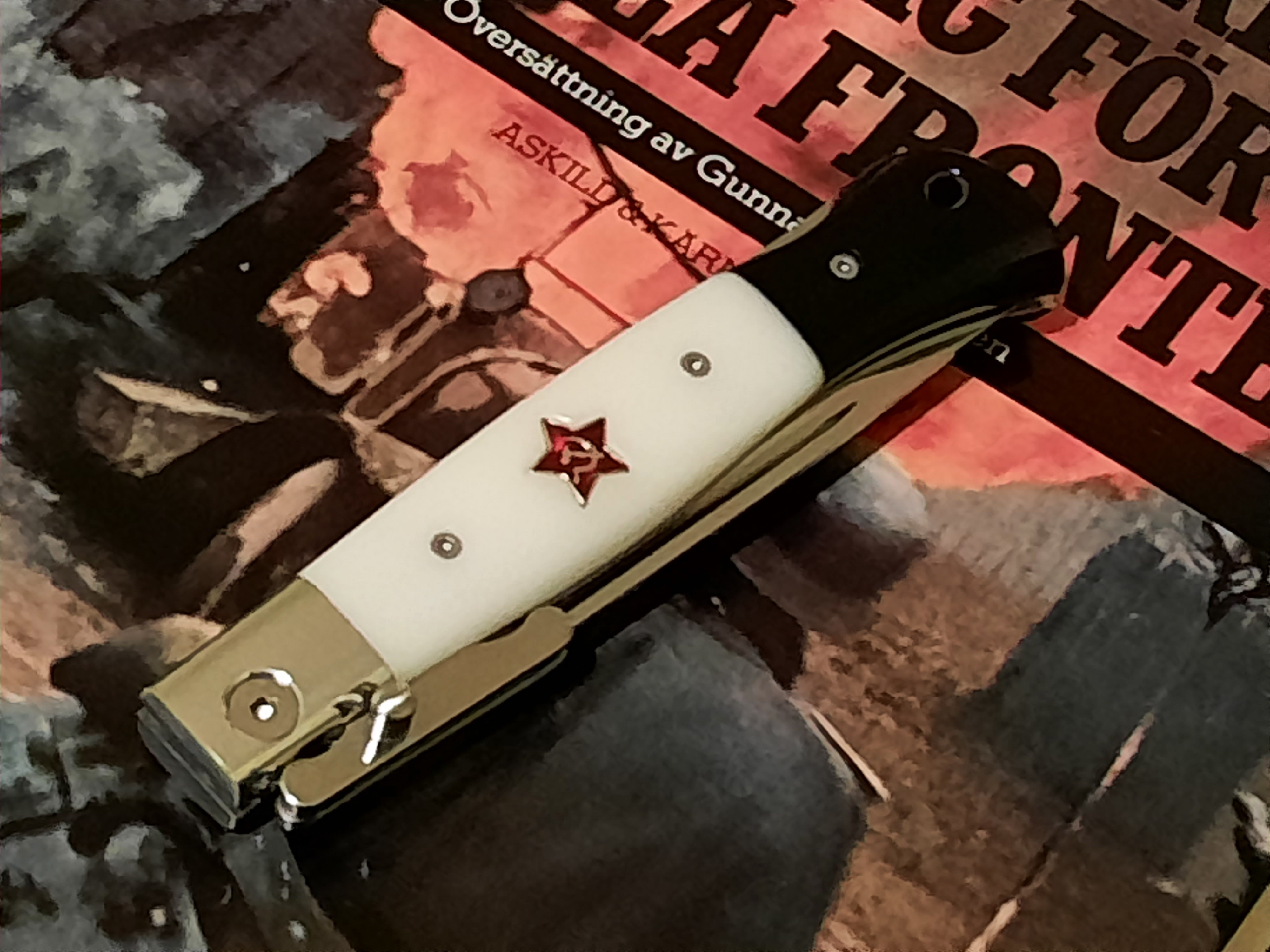 Kraftfull fällkniv med rötter i WWII - nytillverkad - 10