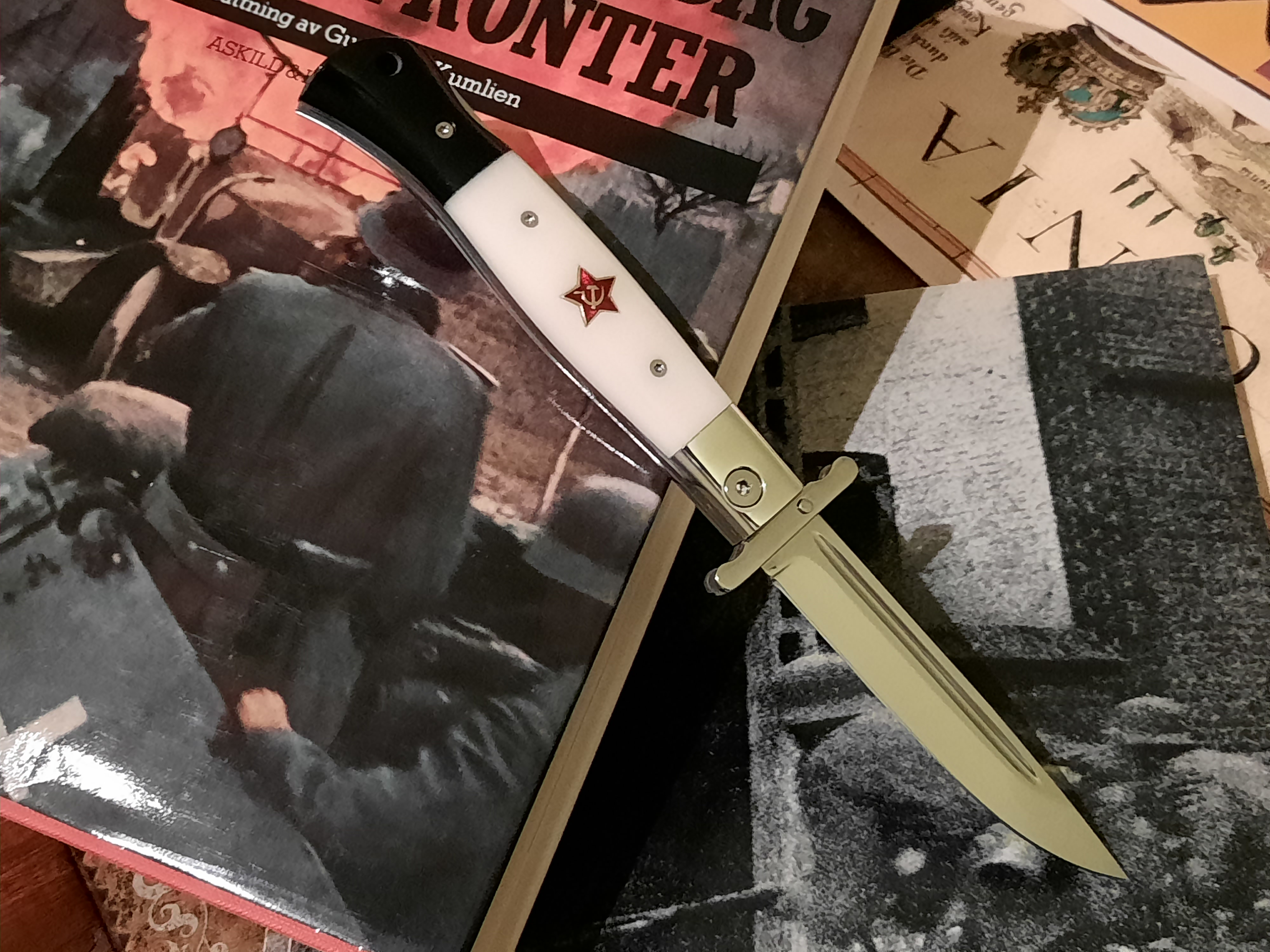 Kraftfull fällkniv med rötter i WWII - nytillverkad - 5