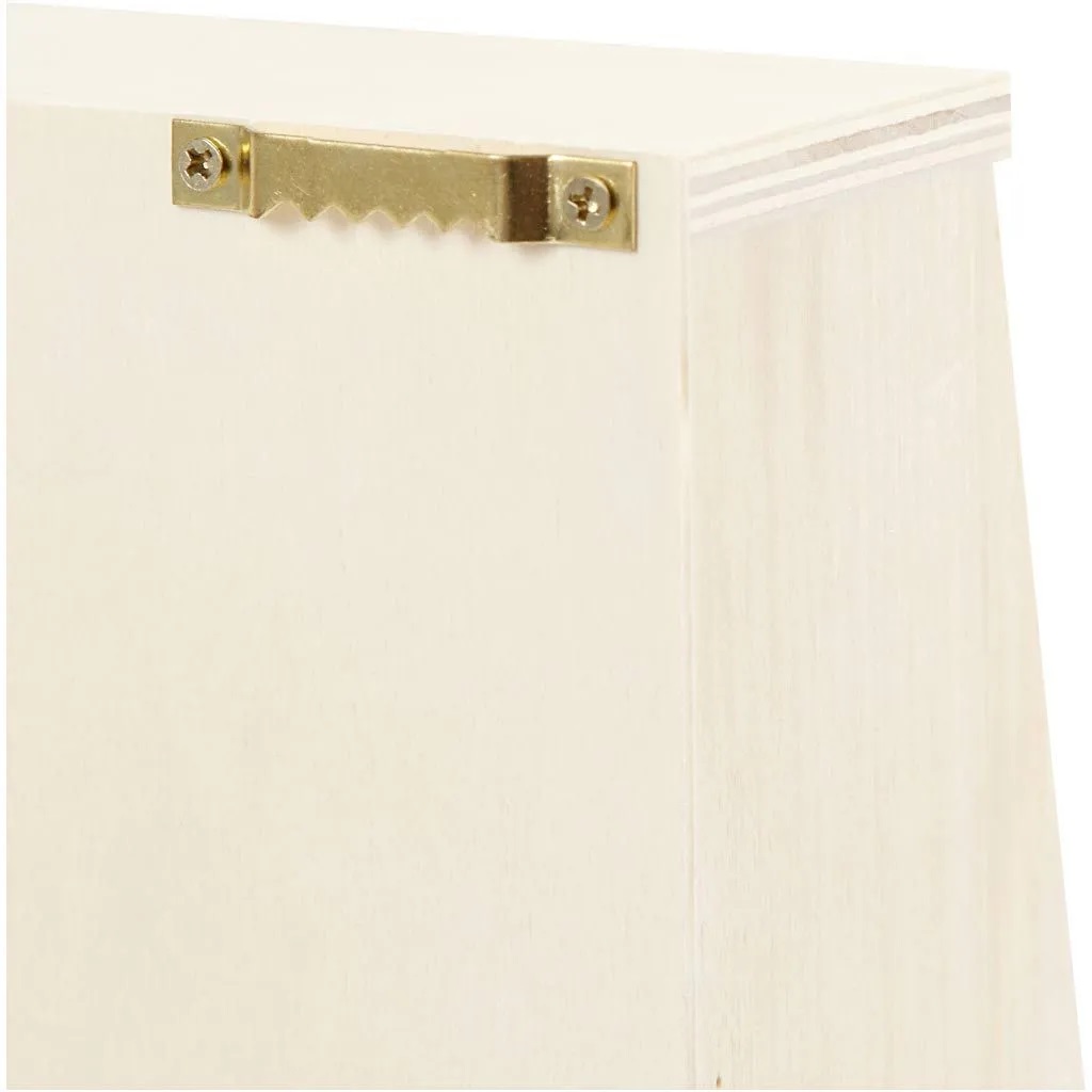 Nyckelskåp i plywood 28,5x22x5-8cm - 4