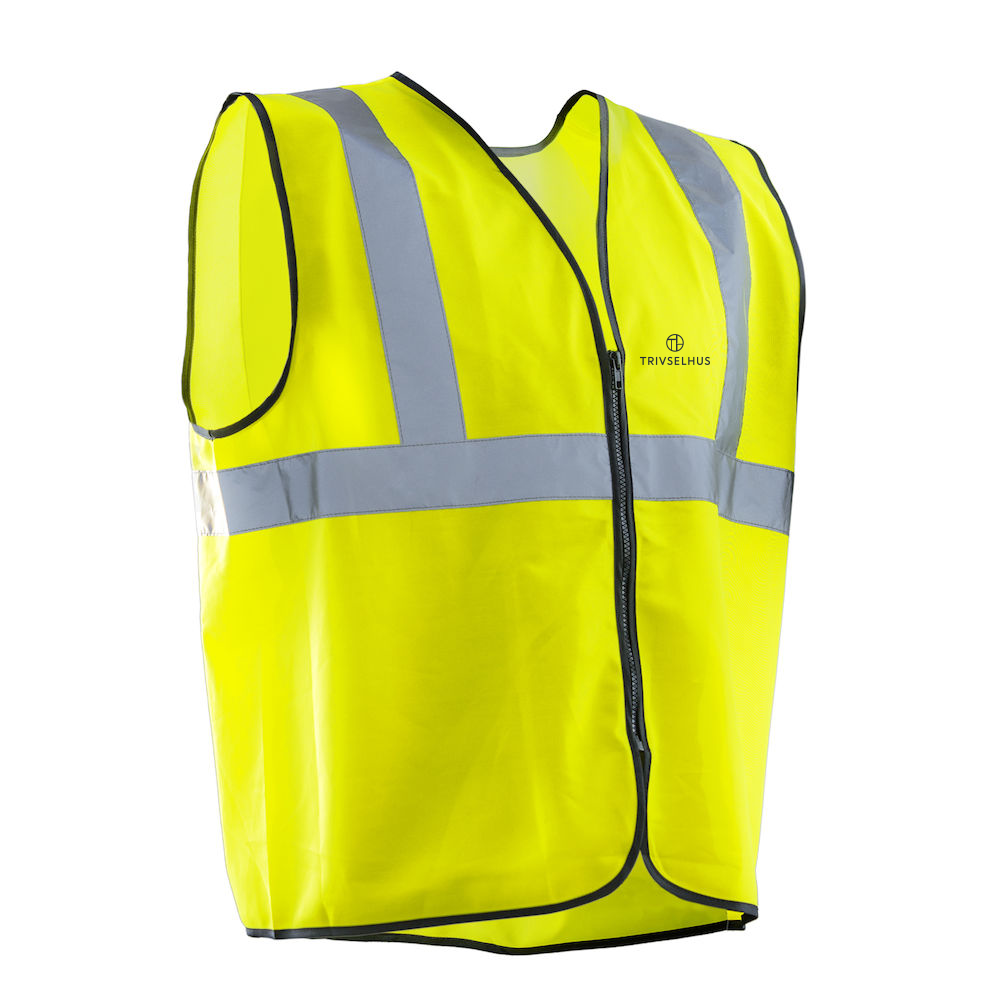 Varselväst klass 2 med dragkedja. Jobman. 
