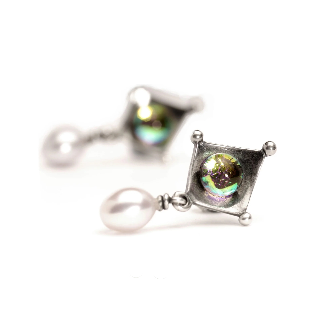 Trollbeads Dichroic/Pearl örhänge