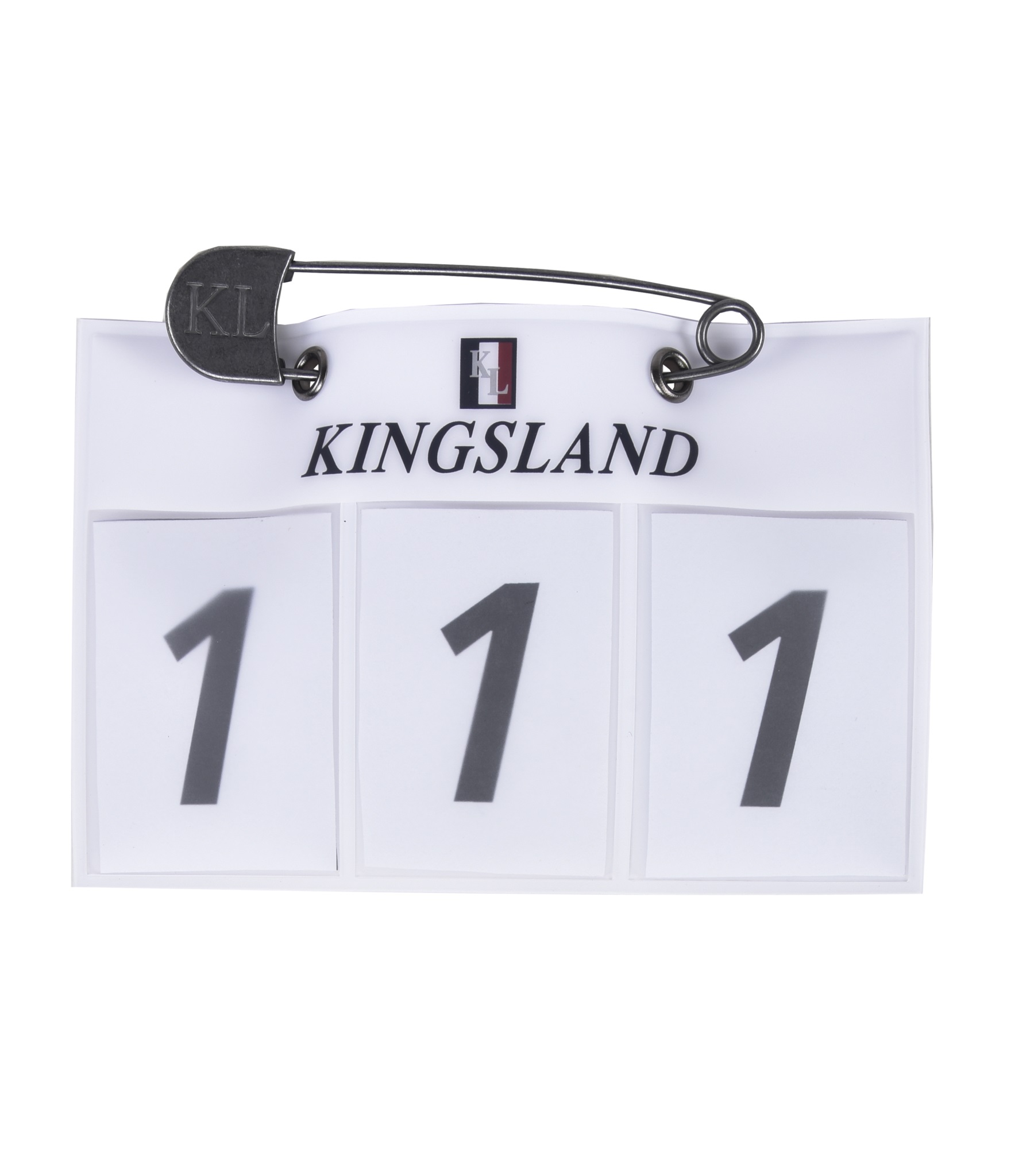 Kingsland nummerlapp vit