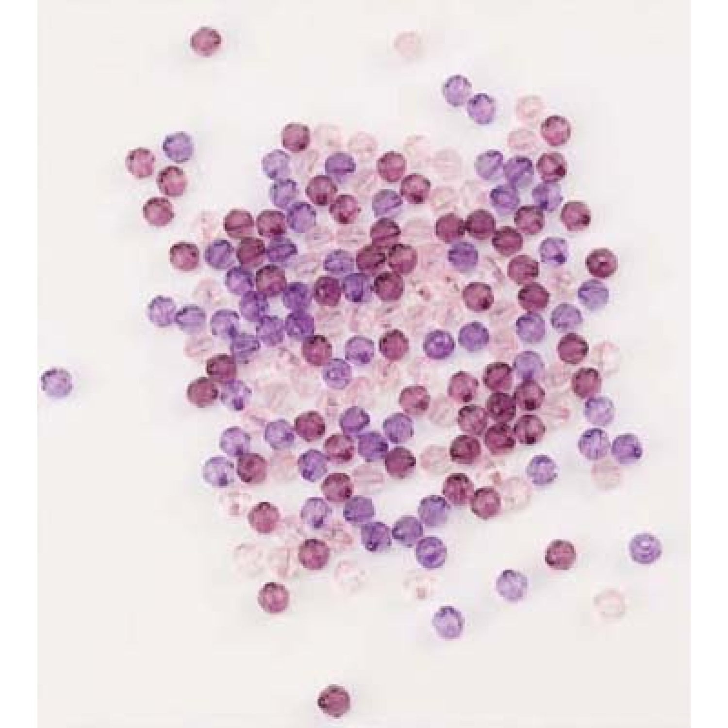 Hobby & Crafting fun - Acrylic Diamond Beads - Lila/rosa