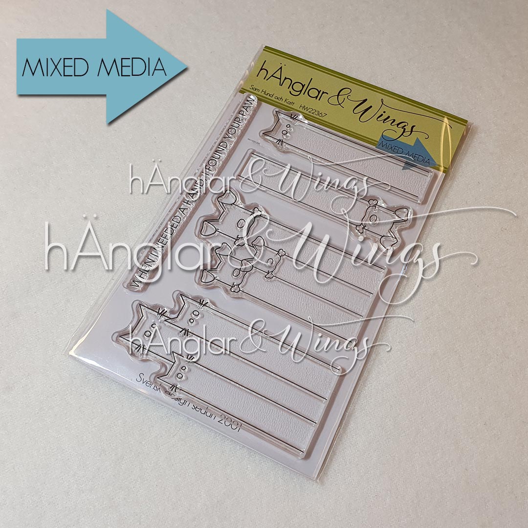 HW  Clear Stamps -Som Hund och Katt - 2