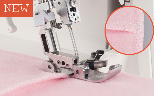 JUKI MO-2500. 2/3/4-trådig overlock med automatisk luftpåträdning, automatisk nålpåträdare, mikrolyft, ljudreducering, knälyft m.m. - 13