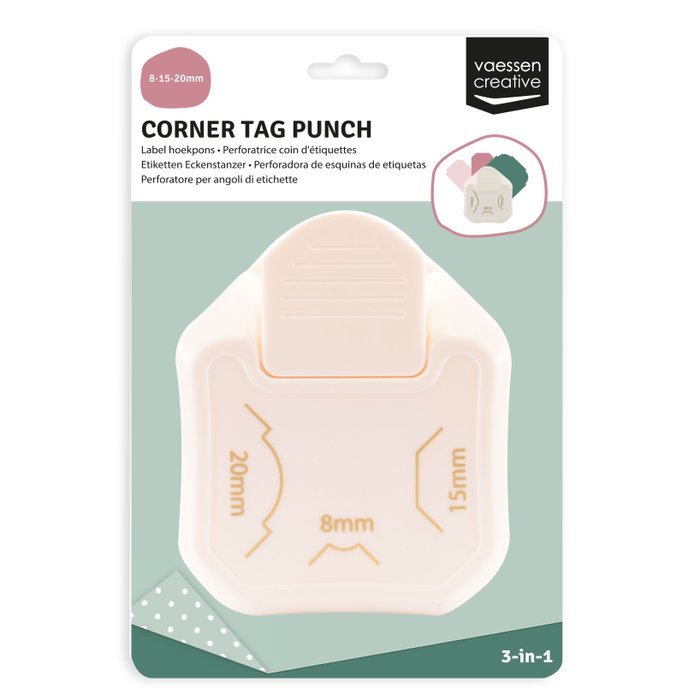 Vaessen - 3-in-1 Corner Tag Punch - 4