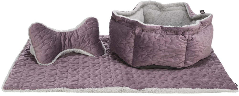 Trixie Estelle Pillow 34x20cm Lila/Grå - 6