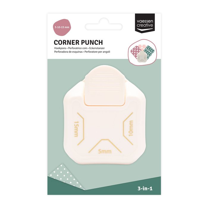 Vaessen - 3-in-1 Corner Punch Diagonal 5-10-15cm - 4