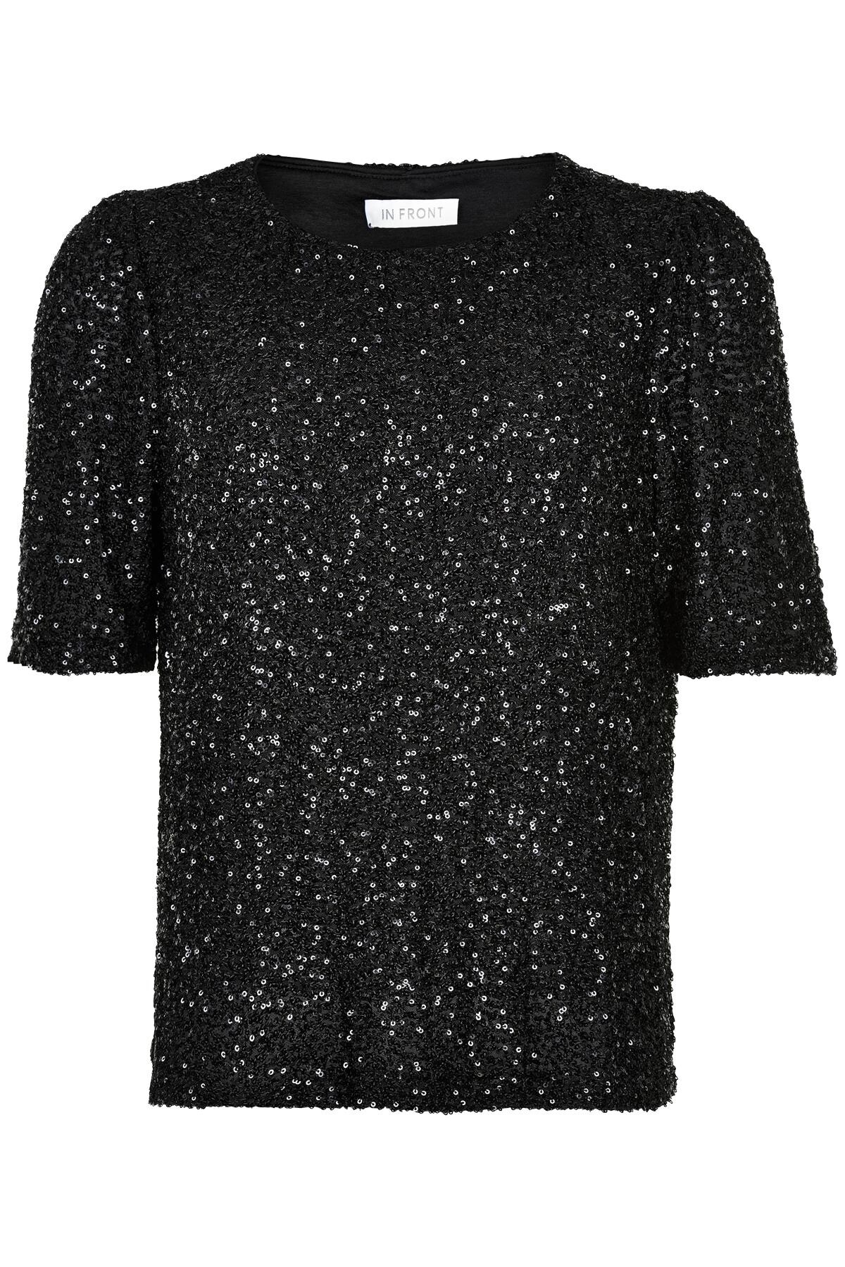 In Front - Bella Blouse Black - 5