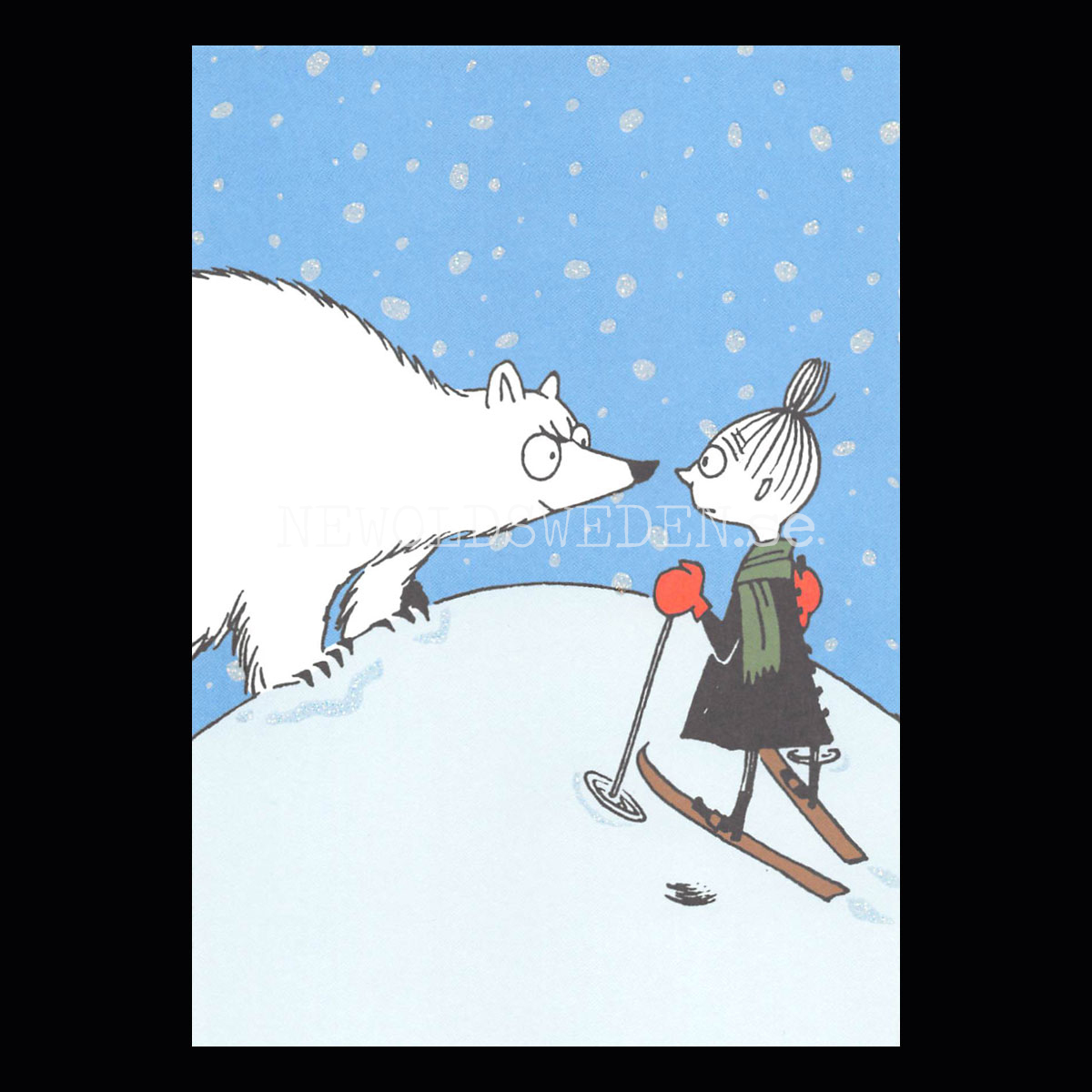 MOOMIN Glitter Vykort - 340