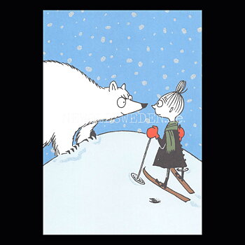 MOOMIN Glitter Vykort - 340