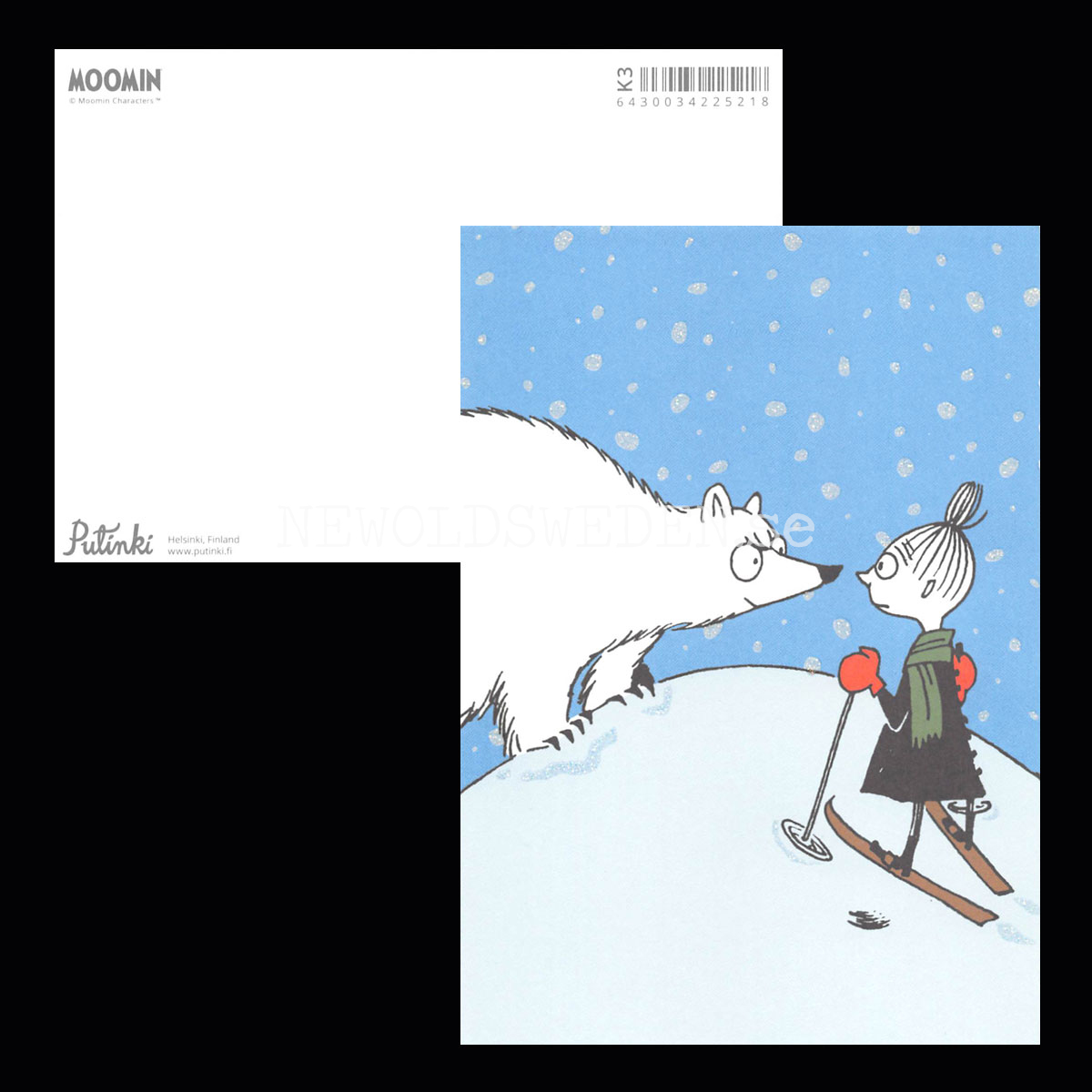 MOOMIN Glitter Vykort - 340 - 2