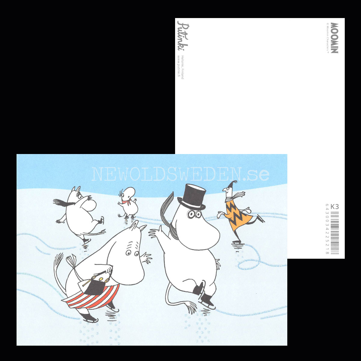 MOOMIN Glitter Vykort - 340 - 2