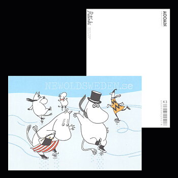 MOOMIN Glitter Vykort - 340