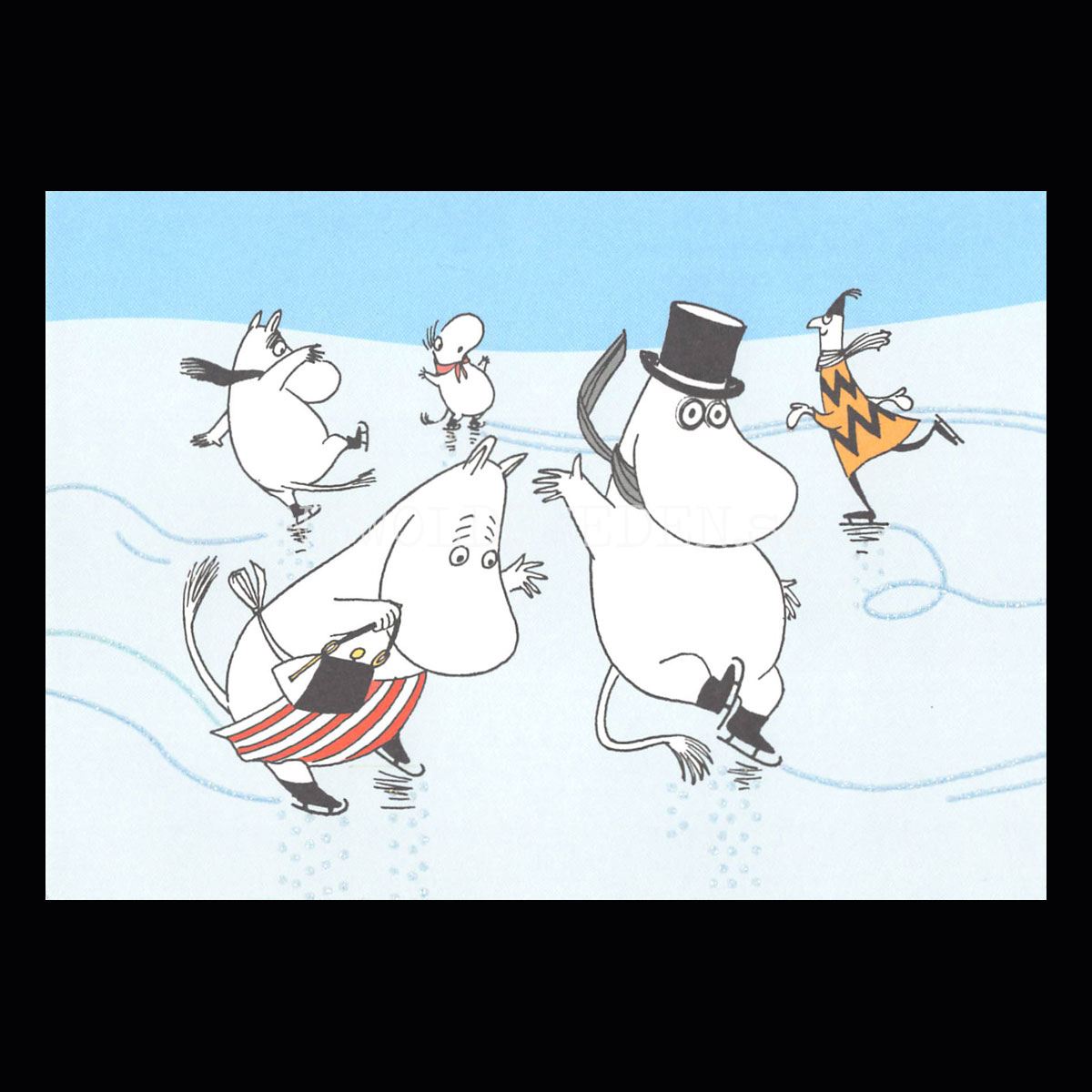 MOOMIN Glitter Vykort - 340