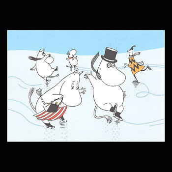 MOOMIN Glitter Vykort - 340