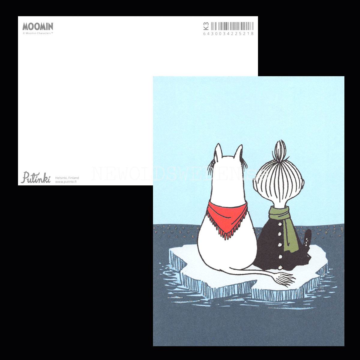 MOOMIN Glitter Vykort - 340 - 2
