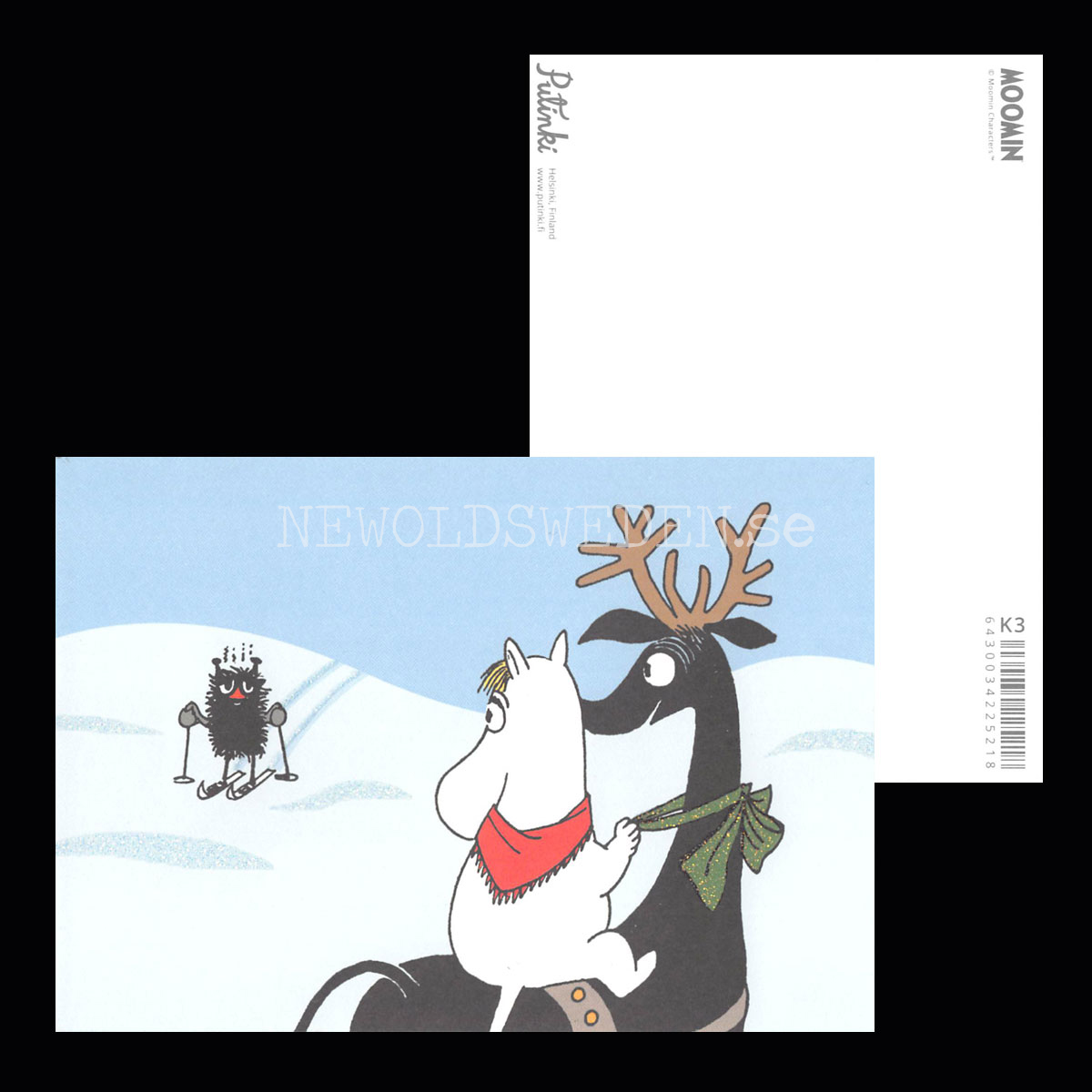 MOOMIN Glitter Vykort - 340 - 2